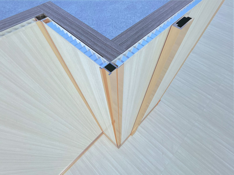 凹槽阳角线与铝板安装工艺